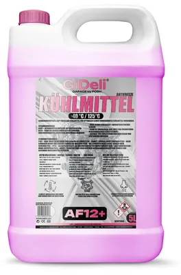Produktbild von Kühlerfrostschutz Rot 5L AF12+ Kühlmittel -40°C Auto Gebrauchsfertig GiDeli
