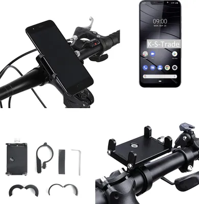 Produktbild von K-S-Trade Handyhalterung für das Fahrrad kompatibel mit Gigaset GS195 Halter Lenkstange Fahrradhalterung Motorrad Bike Mount Befestigung Smartphone