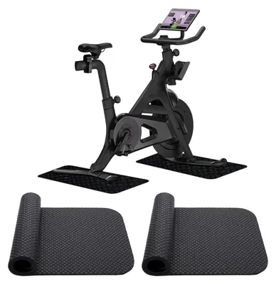 Zdjęcie produktu dla Omgoods - Zestaw 2 mat ochronnych do rowerów stacjonarnych i sprzętu fitness