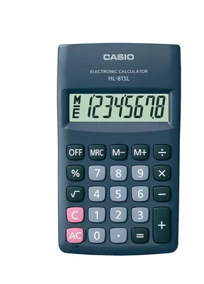 Produktbild von Casio HL-815L Taschenrechner Basic Calculator Schwarz