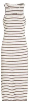 Productafbeelding van ONEILL WT O'NEILL Jess Midi Rib Jurk Dames Strandjurk Wit, geverfd met witte draad