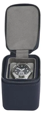 Productafbeelding van Horlogedoos Horlogebox - Kunstleer - Zwart - 10,5 x 7,5 x 8 cm