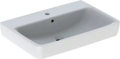 Image de Geberit lavabo Renova Plan avec trou pour robinetterie, avec cuvette 700x480mm blanc