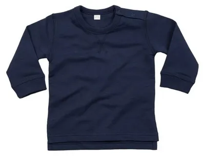 Productafbeelding van Babybugz Baby Unisex Sweater FK171 (18-24 maanden (86-96 cm)) (Marineblauw)