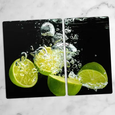 Produktbild von Glas-Herdabdeckplatten Glaskeramikkochfeld-Abdeckung Spritzschutz Glas 70x52 cm Fruchtwasser