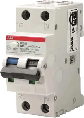 Immagine prodotto di FI/LS, tipo A B, 16 A, 1 polo + N, 30 mA, 2 TE, 1 pz.