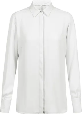 Produktbild von Greiff CHIFFON Damen Chiffon-Bluse Langarm Kent Regular Weiß 54