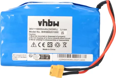 Obrázek produktu pro Náhradní baterie 36 V 6800 mAh pro E-Boards | Kompatibilní s Razor, Viron, Bluewheel