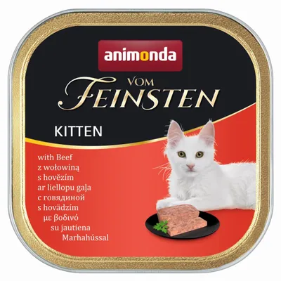 Obrázek produktu pro animonda Vom Feinsten with beef, Kotě, Hovězí, 100 g, Bez umělých barviv