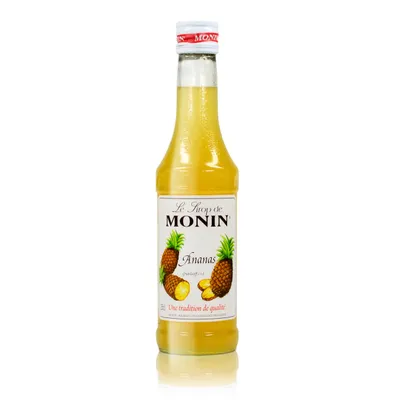 Produktbild von Monin Ananas Sirup, 250 ml Flasche - für Cocktails, zum Kaffee oder Kochen