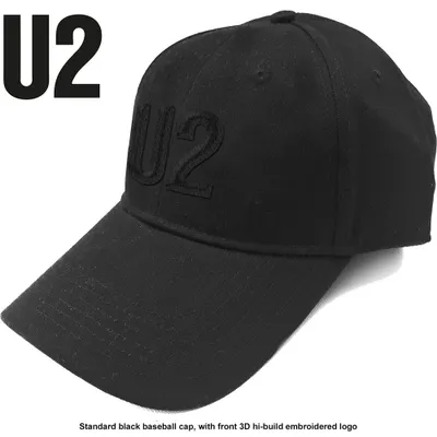 Produktbild von U2 - Logo Uni Baseball Cap - Schwarz