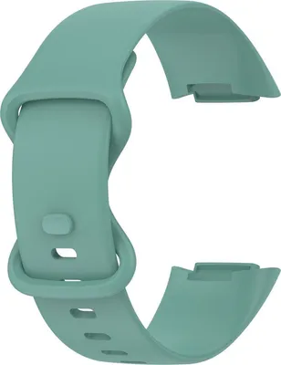 Productafbeelding van CHPN – Groene siliconen armband, geschikt voor Fitbit Charge 5 en 6 – Groen – Maat M/L – Fitbit-armband – Unisex – Siliconen – Armband voor Fitbit – Groenachtig – Sportarmband