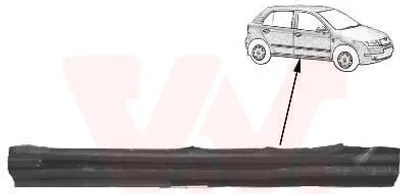 Produktbild von VAN WEZEL 7625104 Schweller Reparaturblech Einstiegblech Rechts für SKODA Fabia I Combi (6Y5) FABIA (6Y2) FABIA Stufenheck (6Y3)