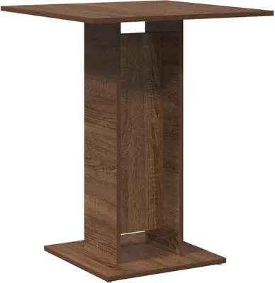 Zdjęcie produktu dla vidaXL Stolik bistro brązowy dąb 60x60x75 cm materiał drewnopochodny