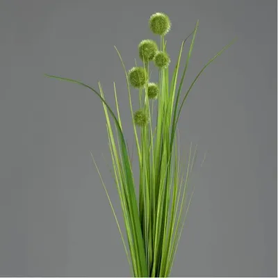 Produktbild von künstlicher Kugelgras Zweig H. 70cm D. 5cm grün DPI WA