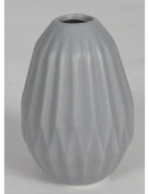 Image de Vase en céramique design élégant rainuré ø7x10cm Vase de table décoration de table