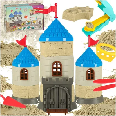 Immagine prodotto di Set creativo per castelli di sabbia per bambini, 750 g