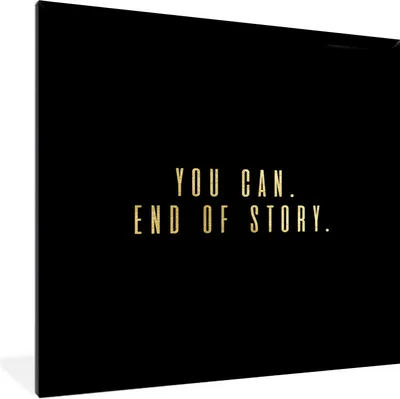 Produktbild von MuchoWow® Gerahmtes Poster Zitate - Motivation - Gold - Schwarz 40x40 cm - Poster mit Schwarzem Bilderrahmen Wandposter Rahmen Foto Bilder - Mit Rahmen - Wanddekoration Schlafzimmer