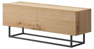 Produktbild von Lowboard Emma TV-Unterschrank 120x37x47cm mit Klappen Eiche Artisan