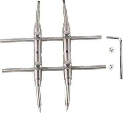 Image de Clé de réparation pour appareil photo, lentilles de clé à vis professionnelles 15,5 x 12 cm anti-glissement Argent pour instruments de maintenance