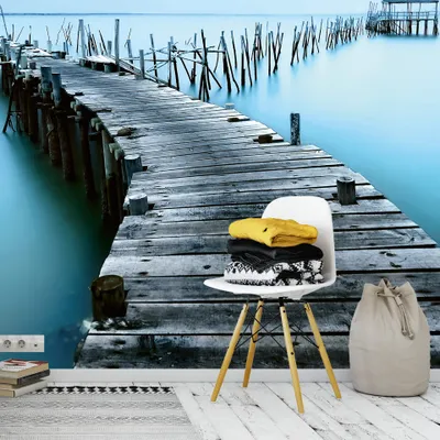 Produktbild von A.S. Création Vlies Fototapete See Old Landing Stage DD118926 Natur Designwalls