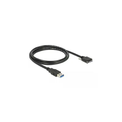 Produktbild von DeLOCK 1m USB 3.0, 1 m, USB A, Micro-USB B, USB 3.2 Gen 1 (3.1 Gen 1), Männlich/Männlich, Schwarz