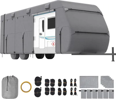 Image de Housse de protection pour caravane de voyage 22-24 pieds Classe A Tissu non tissé