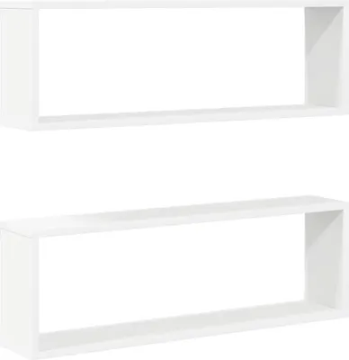 Produktbild von vidaXL Würfelregale 2 Stk. Weiß 80x15x26,5 cm Holzwerkstoff