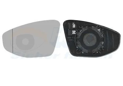 Produktbild von VAN WEZEL Spiegelglas Außenspiegel Links für AUDI A3 Sportback (8YA) Asphärisch Beheizbar 0367837