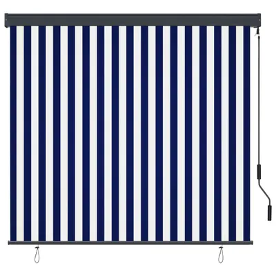 Zdjęcie produktu dla vidaXL Roleta zewnętrzna 160x250 cm niebiesko-biała