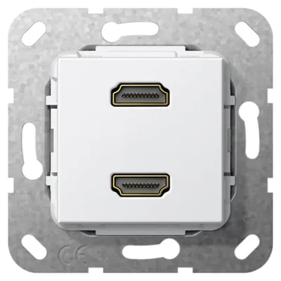 Produktbild von GIRA 4846929, 2 x HDMI, Weiß
