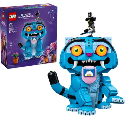 Image de LEGO KPop : Chasseurs de démons, Tigre, Derpy et l'oiseau Sussie - Jouets KPop avec 2 figurines d'animaux et un pot de fleurs - Décoration pour chambre d'enfant - Cadeau pour les filles, les garçons et les fans de films à partir de 9 ans - 72537