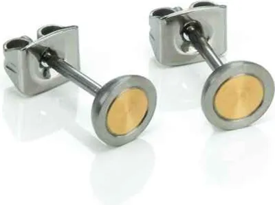 Produktbild von Boccia Titanium 0541-02 Damen Ohrstecker Titan Bicolor Gold