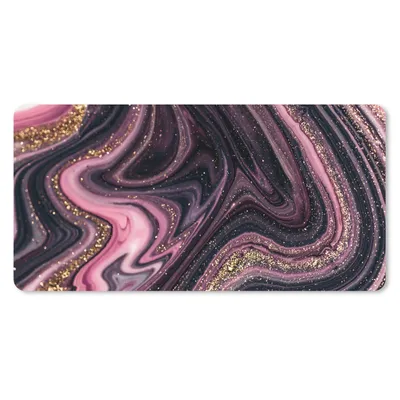 Produktbild von MuchoWow® Mauspad Mousepad Marmoroptik - Rosa - Lila - Gold - Luxus - Marmor 60x30 cm - Mousepads - Maus Mat - Pad - Mausunterlage - Nachhaltig