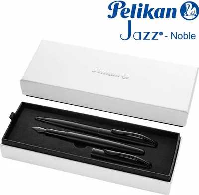 Produktbild von Pelikan Füller & Kugelschreiber Jazz Noble Elegance Carbon Schwarz Geschenkbox