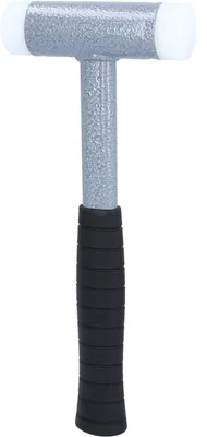 Rückschlagfreier Hammer 590 g, Stahlstiel, Kunststoffgriff