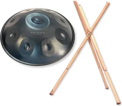 Produktbild von Patera Handpan HPEM-3 E-Minor mit Handpan-Ständer