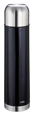 Produktbild von Cilio Thermobecher, 1 Liter, metallisch schwarz