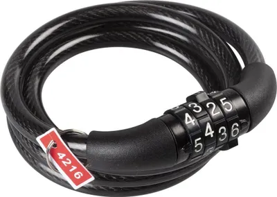 Immagine prodotto di Cavo antifurto a spirale per biciclette On Bike 0,8x100cm con combinazione di numeri