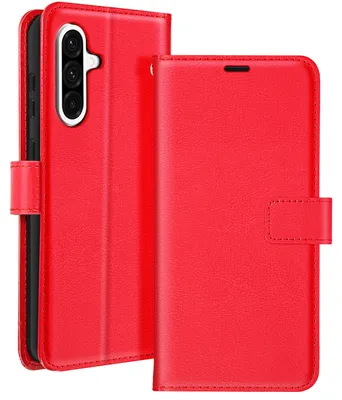 Produktbild von Mayaxess, Wallet Etui mit Schlaufe und Ständer für Samsung Galaxy A37, Rot