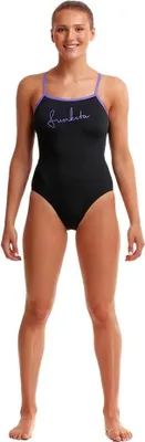 Produktbild von Funkita Single Strap Badeanzug Schwarz AUS 8 Damen Schwarz AUS 8