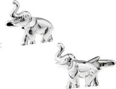 Image de Boutons de manchette éléphant - éléphanteau
