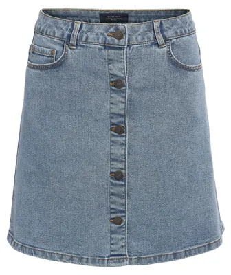 Produktbild von Noisy May Kurzer Rock Damen NMRONNIE NW A SHAPE SKIRT VI375LB NOOS blau XS