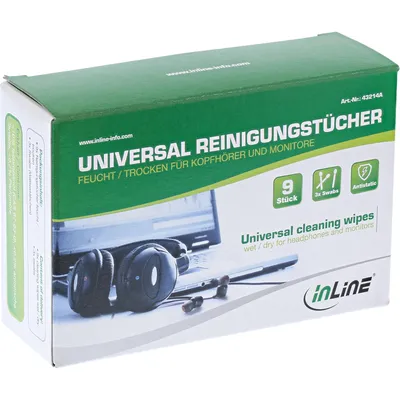 Obrázek produktu pro InLine 43214A, Čisticí sada, 40 mm, 125 mm, 85 mm, 79 g, Krabice