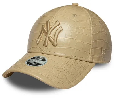 Obrázok produktu pre New Era 9Forty Damen Cap - KUNSTLEDER NY Yankees beige