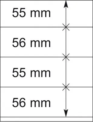 Produktbild von Lindner 802420P T-Blanko-Blätter - 10er-Packung