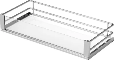 Immagine prodotto di VS SUB Set di ripiani laterali Artline 90° KB 300 mm argento/bianco/vetro satinato