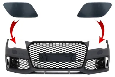 Image de Caches SRA pour pare-chocs avant, Audi A7 4G 2010-2018, style RS7.