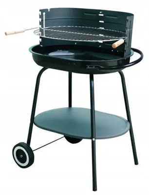 Image de 4U-Onlinehandel Gril ovale de charbon de bois de 60 x 42 x 84 cm