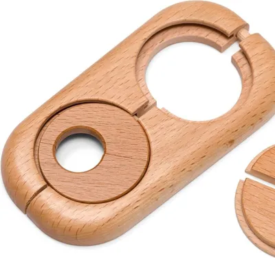 Produktbild von HARO Doppelheizkörperrosette Buche Innendurchmesser 19mm
